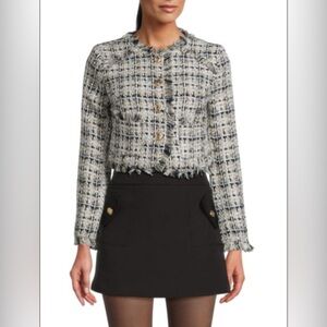 Walter Baker Irene Tweed Crop Jacket